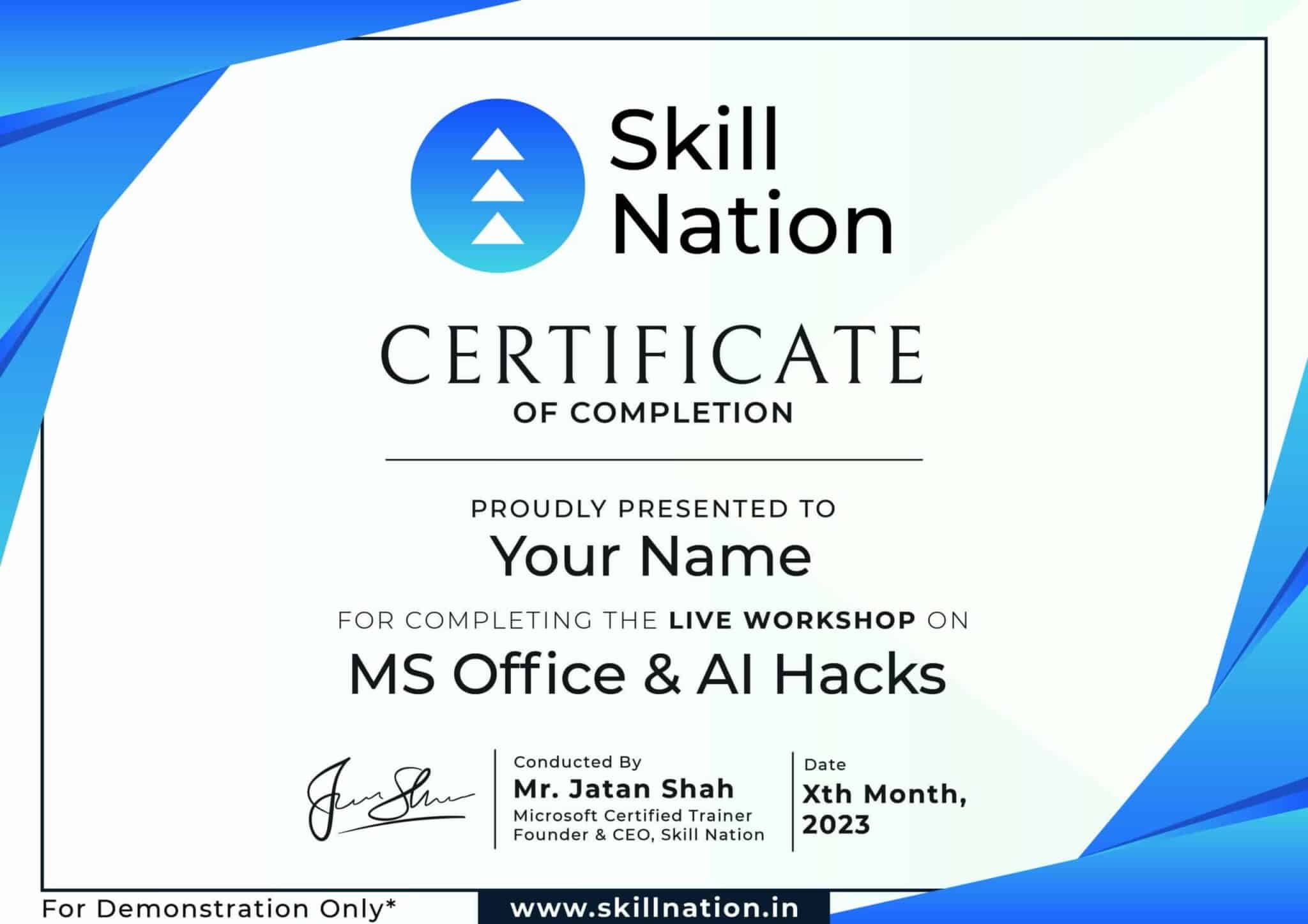 AI & MS Office Hacks – Jatan Shah