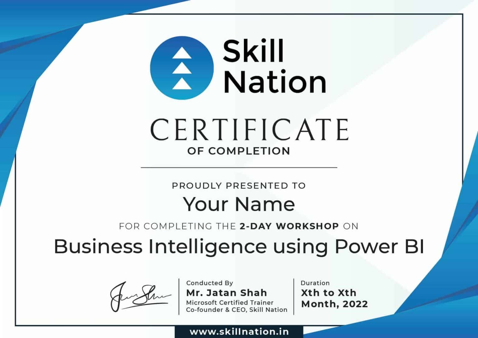 Power Bi Workshop – Jatan Shah